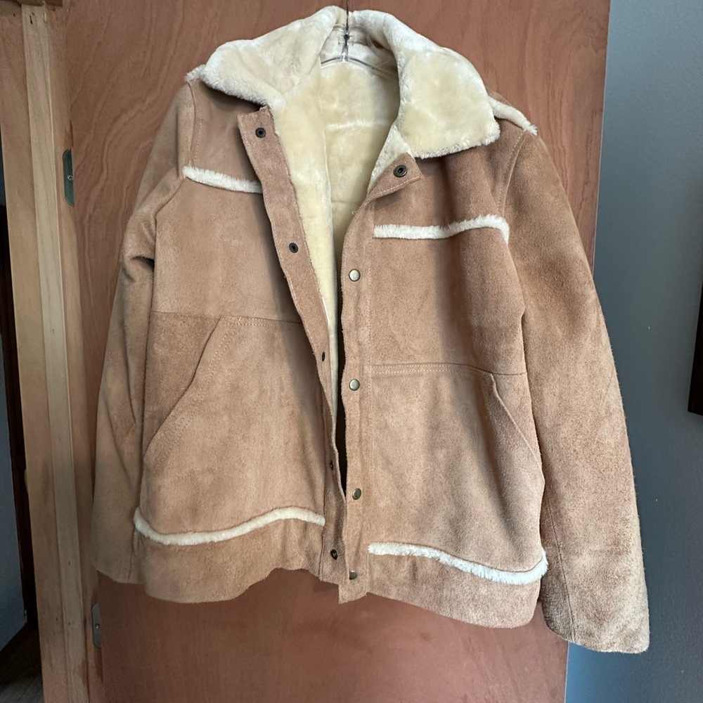 Men's Tan Shearling Jacket